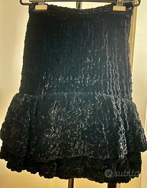 GONNA ELEGANTE IN VELLUTO NERO TG 42