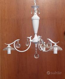 Lampadario shabby 3 luci