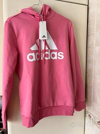 Felpa Adidas rosa nuova con cartellino tg M