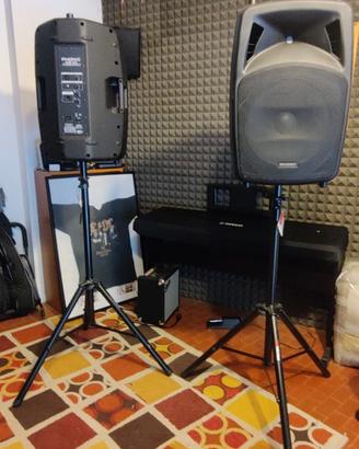 Coppia casse attive PHONIC Jubi 15A + supporti