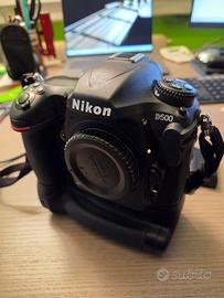 Nikon D500+battery grip MBD17+batteriaEN-EL 15c+..