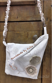 Tracolla in jeans fatta a mano