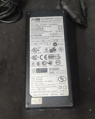 Alimentatore per Acer, Toshiba, HP, Compaq