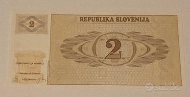 Slovenia - banconota Slovenia 2 Tolarjev 1990 FDS
