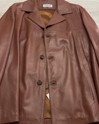 Giacca over blazer unisex nappa morbida vintage