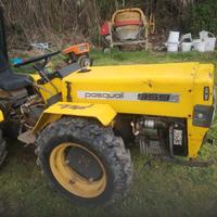 Trattore + trincia +fresa + rimorchio