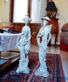 Coppia di statuette  Orientali vintage 