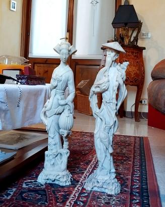Coppia di statuette  Orientali vintage 