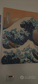 grande onda di kanagawa stampa su tela 95x136cm