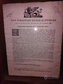 editto Veneziano del 1779 per la carnia