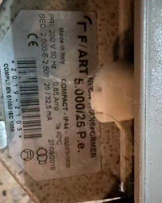 Trasformatore per insegne neon F/ART 5.000/25 – 23