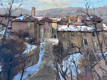 Arturo Bonanomi quadro dipinto olio calolziocorte