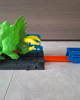 Hot Wheels City Attacco del Triceratopo
