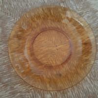 piatto fondo in vetro ambrato - vereco