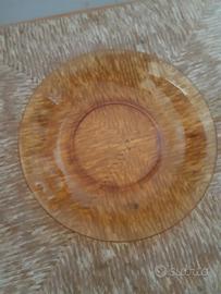 piatto fondo in vetro ambrato - vereco