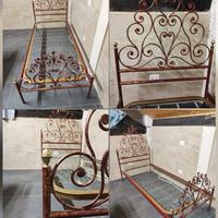 letto in ferro battuto artigianale 