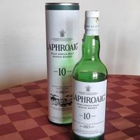 Bottiglia (vuota) di Whisky Laphroaig 10 +custodia