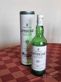 Bottiglia (vuota) di Whisky Laphroaig 10 +custodia