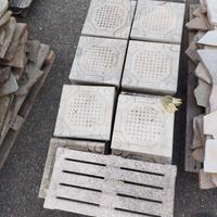 Piastrelle cementizie quadrate con decoro