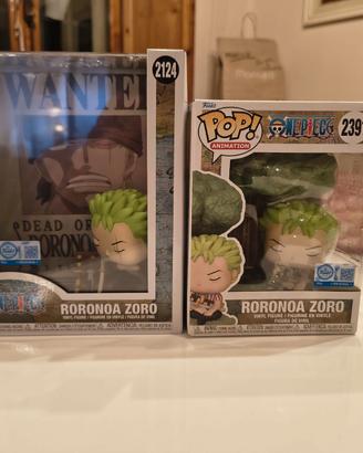 Funko Pop one piece Ronoa Zoro 2124 + 2391 –