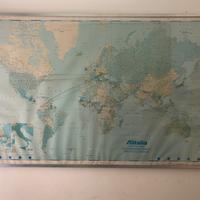 Carta geografica cartografia Alitalia