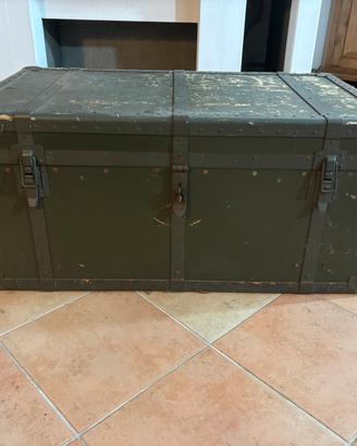 Baule militare in legno