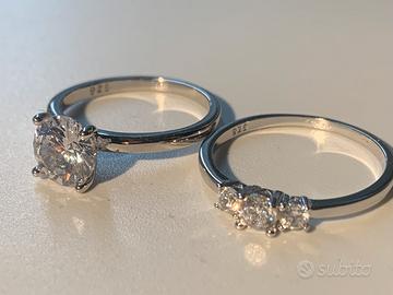 Anelli zirconi su argento 925