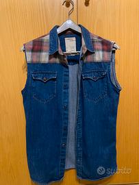 CAMICIA DI JEANS SMANICATA