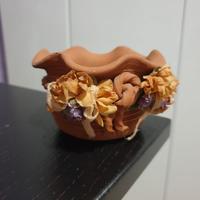 Piccolo vaso terracotta, fatto a mano