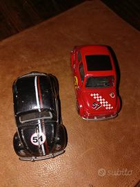 2 modellini 500 Abarth Corsa e Volkswagen 