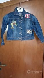 giubbotto jeans bimba 