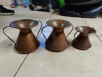 Anfore decorative in rame