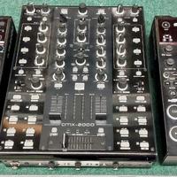 OMNITRONIC CONSOLLE DJ SET MIXER + 2 LETTORI CD