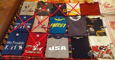 Magliette estive in cotone o tessuto sportivo