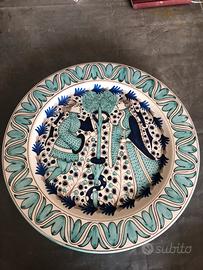 piatto azzurro Bitossi