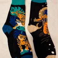 Set 2 Paia Calze Creative - Tigre & Astronauta
