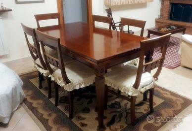 tavolo in noce massello