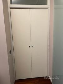 Porta a libro in legno bianco 205x90 cm