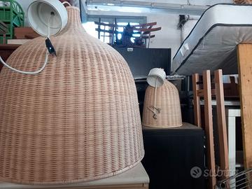 lampade a sospensione in vimini ikea 