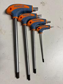 Chiavi esagonali manico gomma