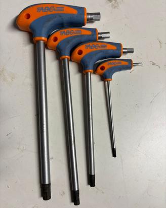 Chiavi esagonali manico gomma