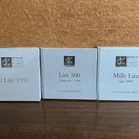 Collezione Lingottini: 1-10-500-1000-10000 Lire Ag