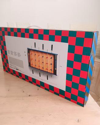 Biliardino da tavolo in legno nuovo