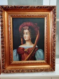 quadro olio su tela firmato