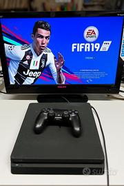 PS4 Slim 1TB + pad + cavi + 2 giochi