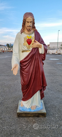 Statua cuore sacro Gesù 110 cm resina cristo