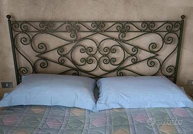 Ferro battuto, testiera letto