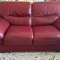Divano letto in pelle, 2 posti