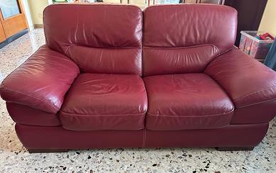 Divano letto in pelle, 2 posti