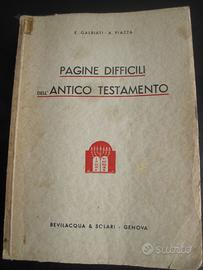 PAGINE DIFFICILI DELL'ANTICO TESTAMENTO